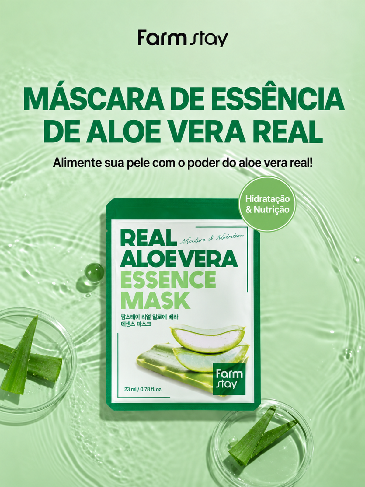 Farmstay Máscara Facial De Aloe Vera 23ml