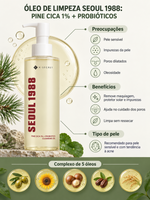 K-Secret Seoul 1988 Cleansing Oil: Pine CICA 1% + Probiotics 200ml