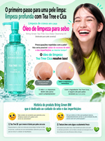 Bringgreen Tea Tree Cica Óleo de Limpeza Facial Profunda 200ml