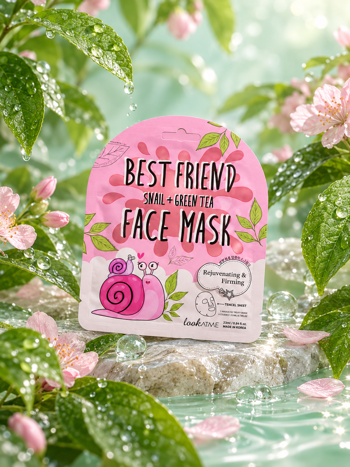 Look At Me Best Friend Tencel Face Mask