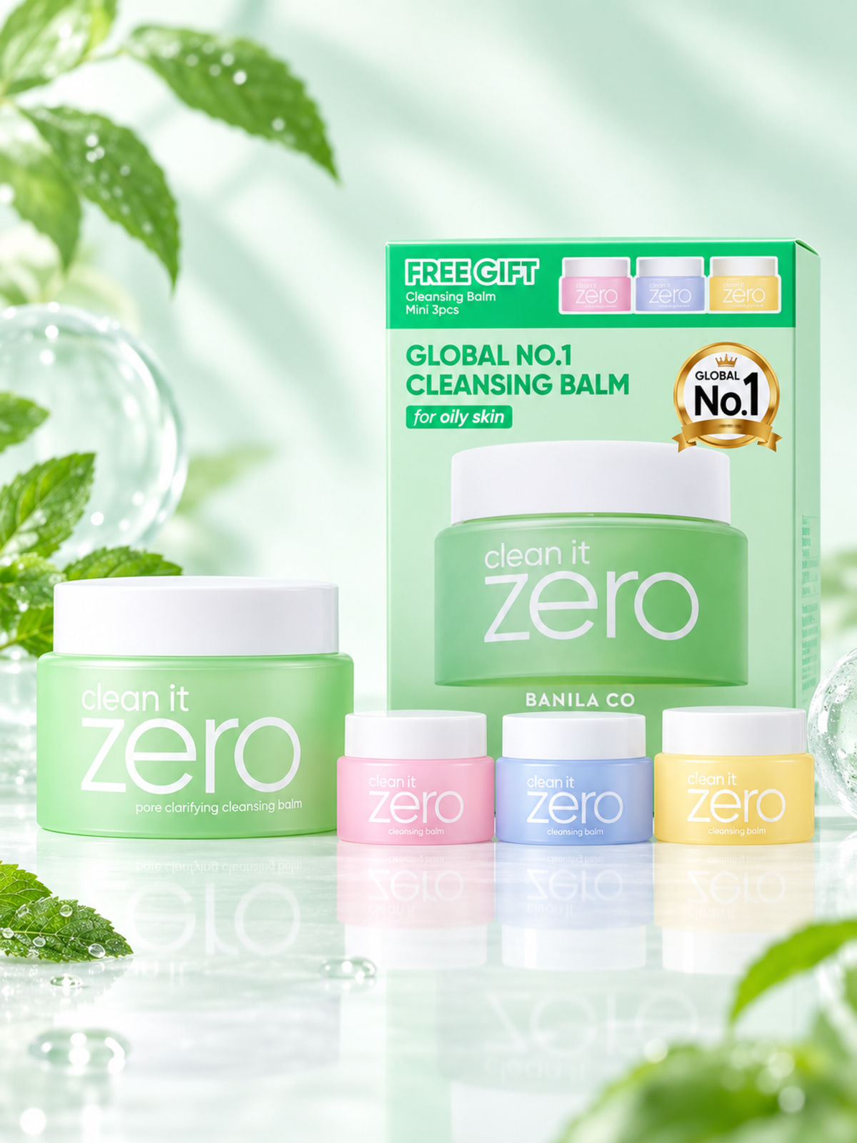Banila Co Clean It Zero - Pore Clarifying Cleansing Balm Travel Kit-3MLx16