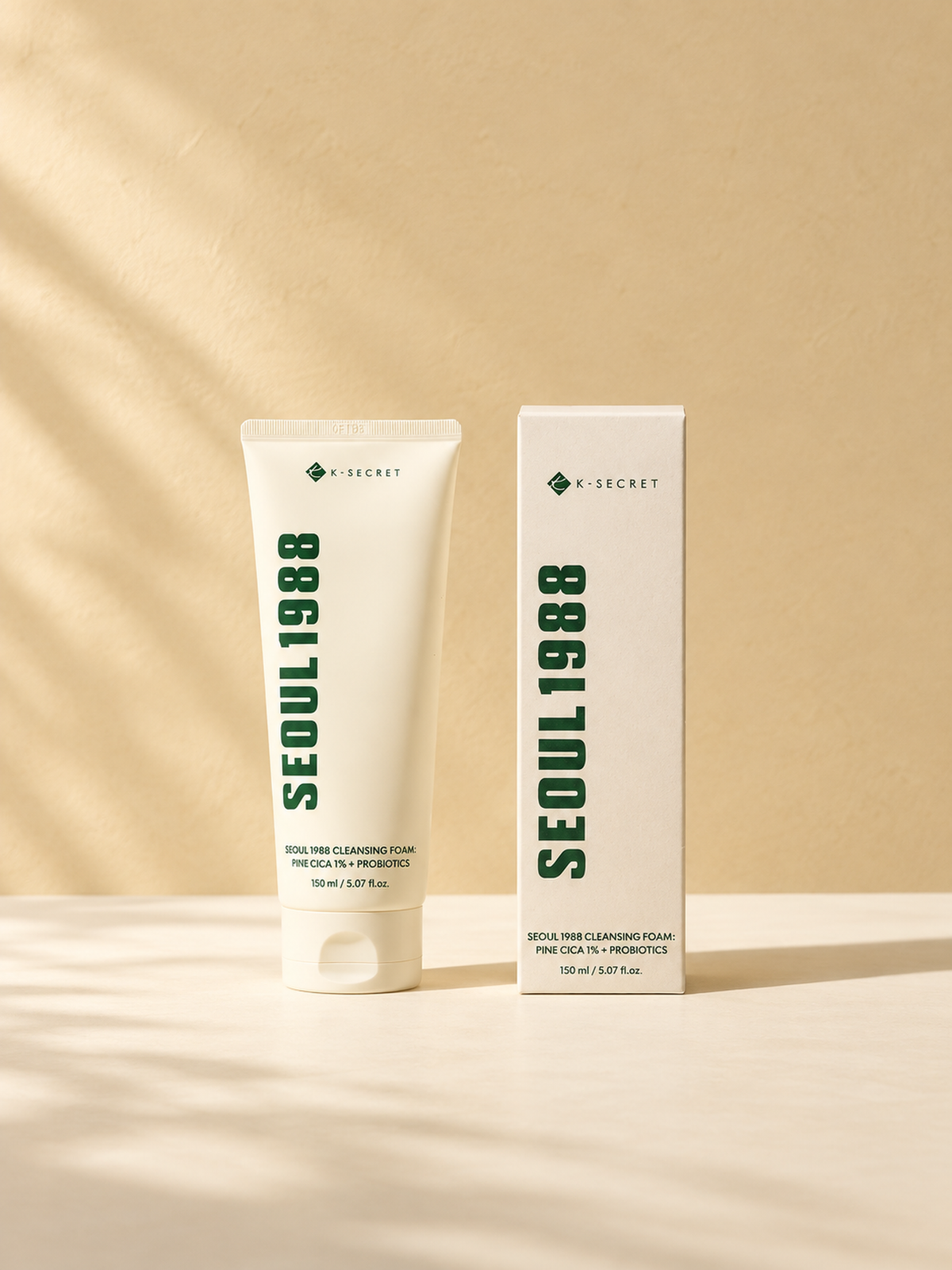 K-Secret Seoul 1988 Cleansing Foam: Pine CICA 1% + Probioticcs 150ml