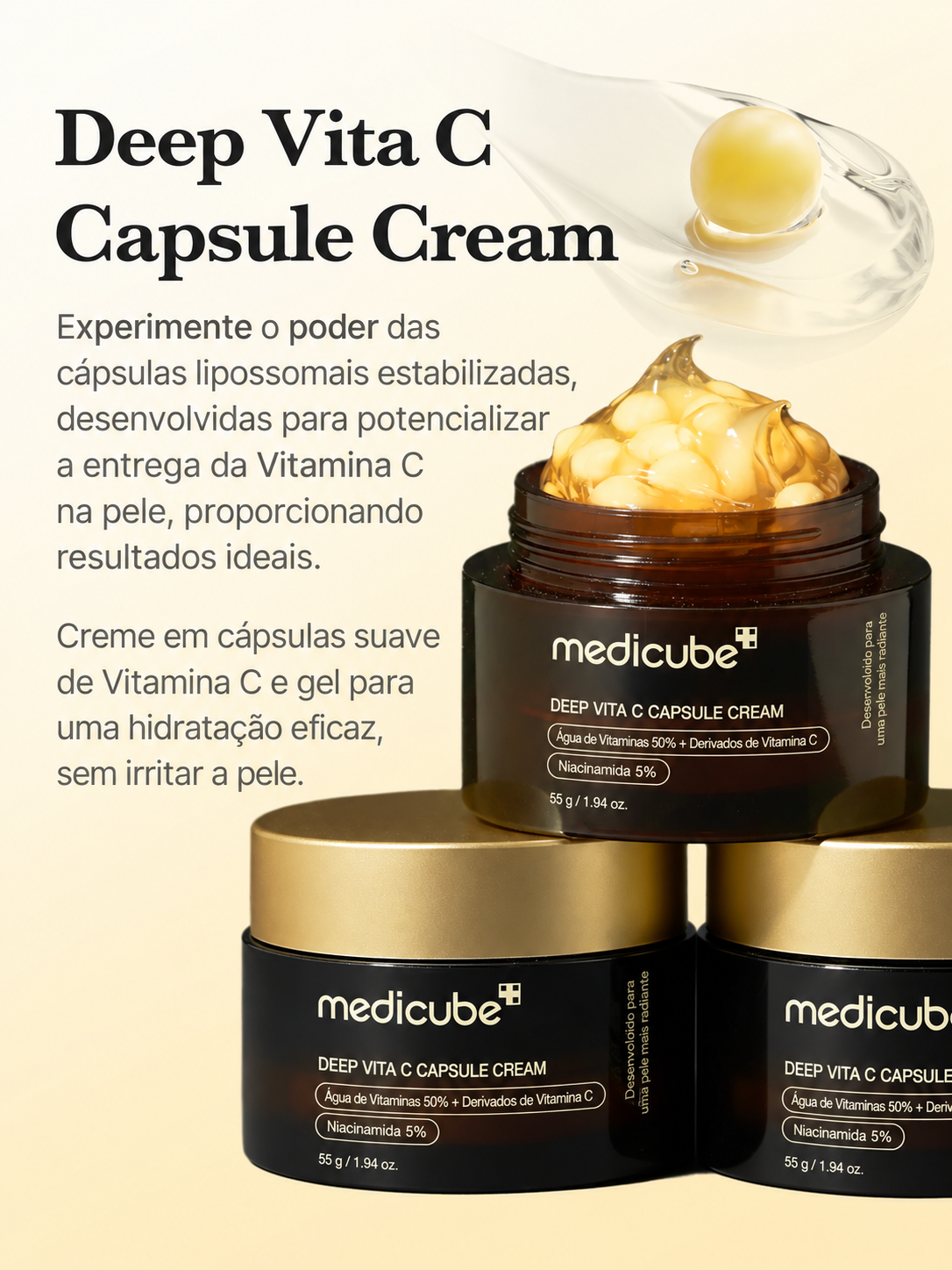 Medicube Deep Vita C Creme em Cápsulas 55g