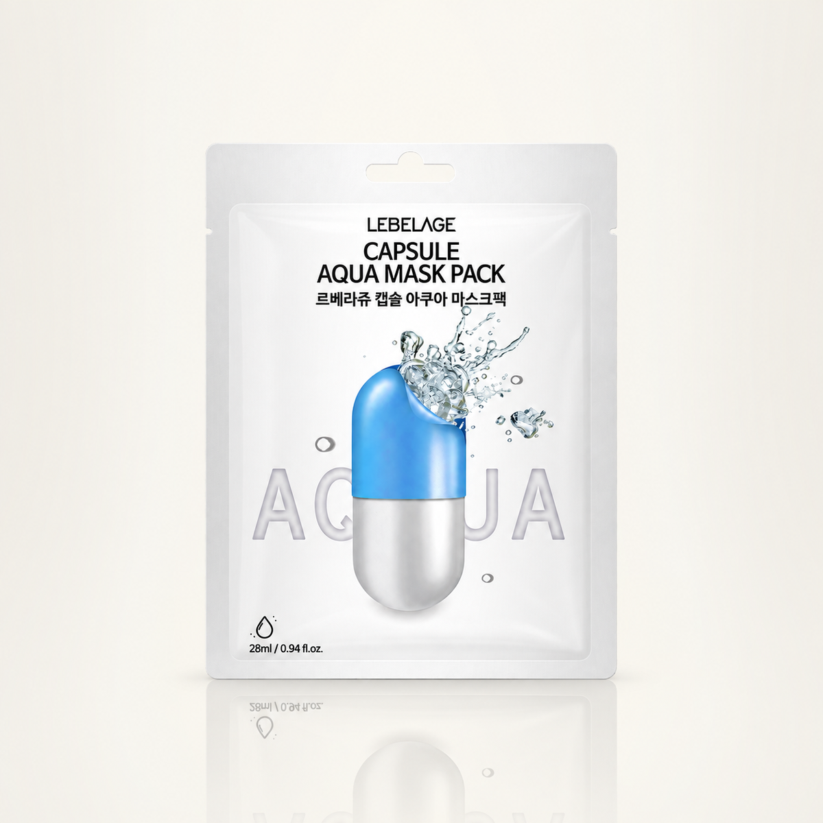 Lebelage Máscara Premium De Hidratação De Cápsula De Aqua 28ml