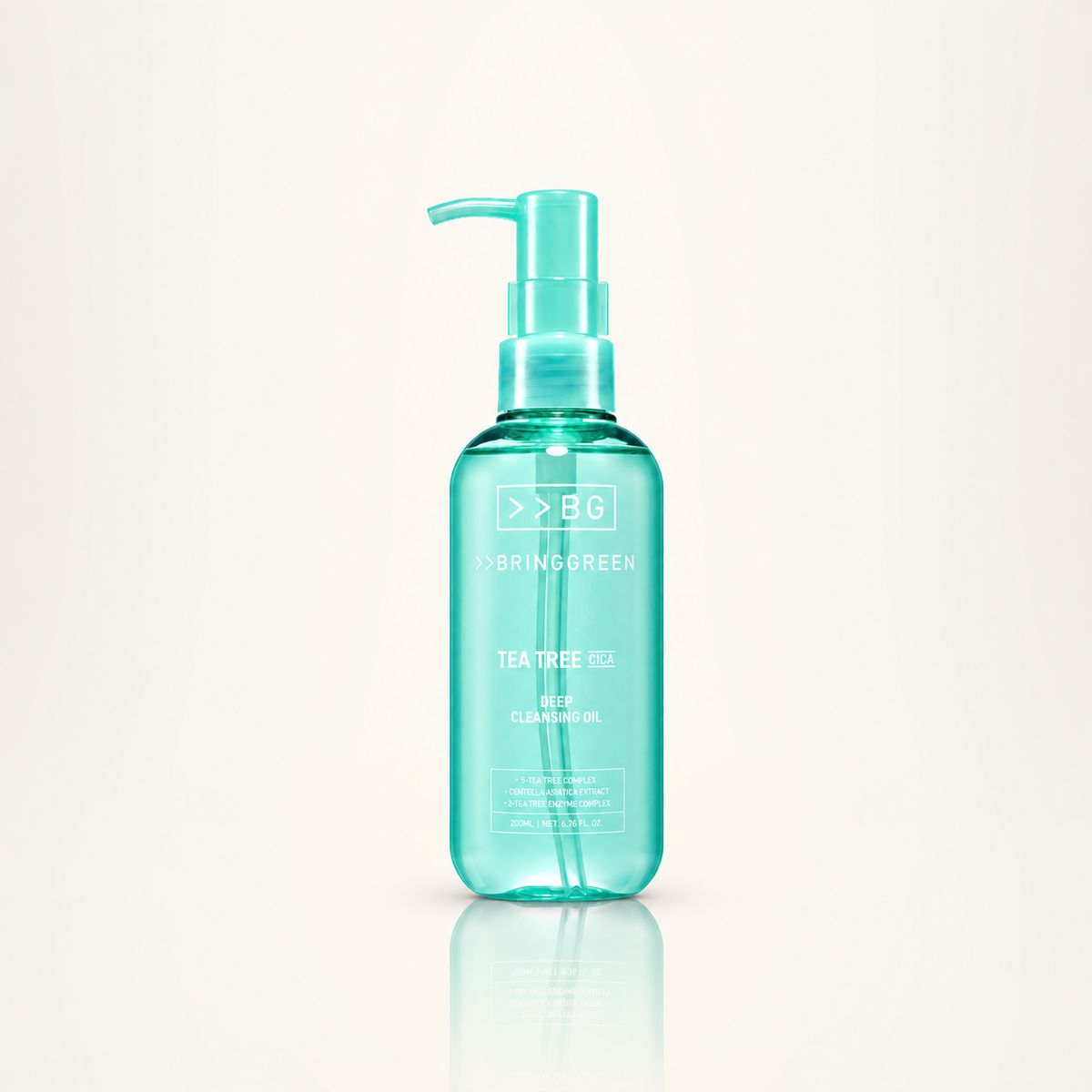 Bringgreen Tea Tree Cica Óleo de Limpeza Facial Profunda 200ml
