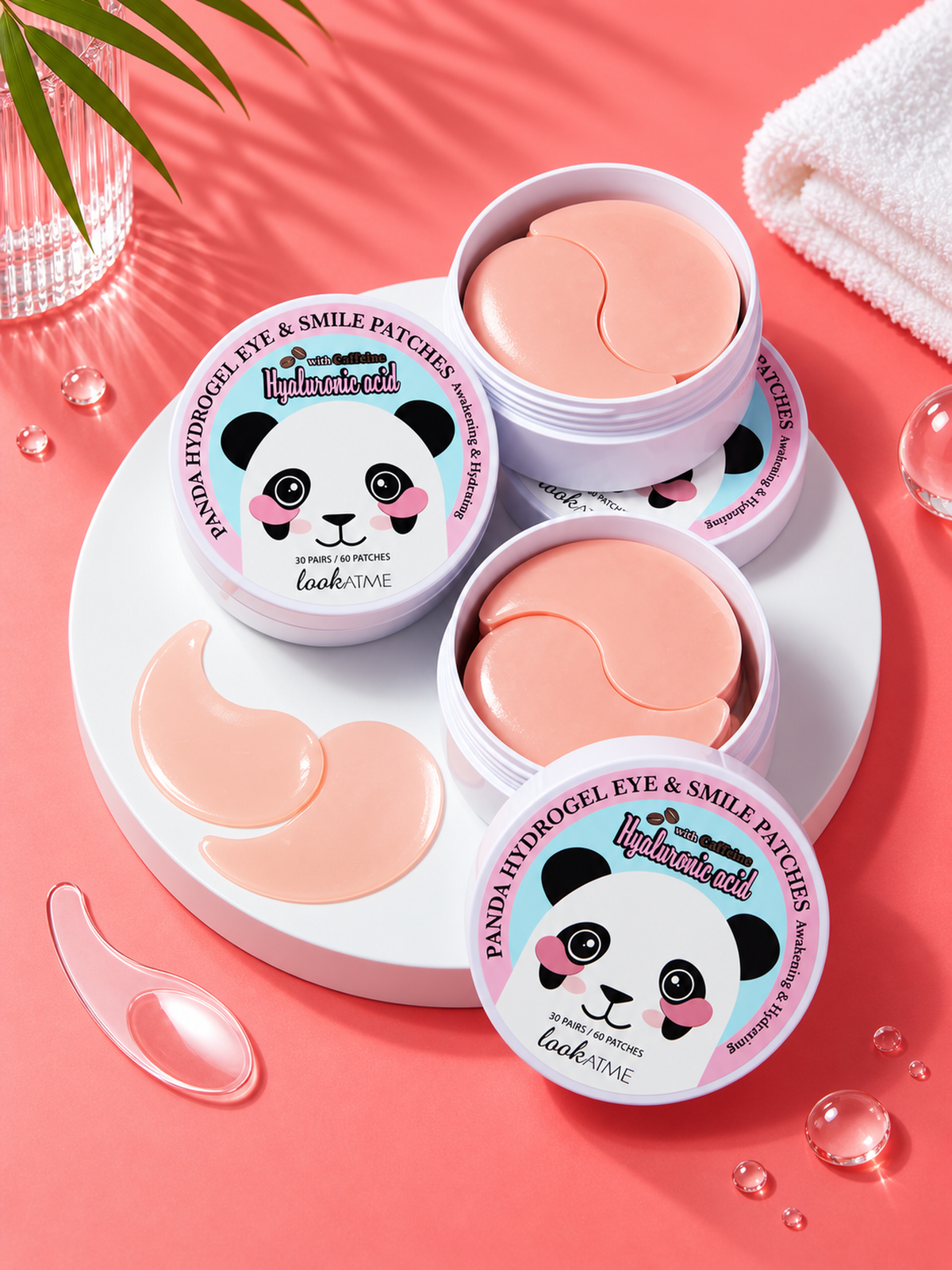 Look At Me Panda Hydro-gel Eye Patch(hyaluronic Acid & Caffeine)