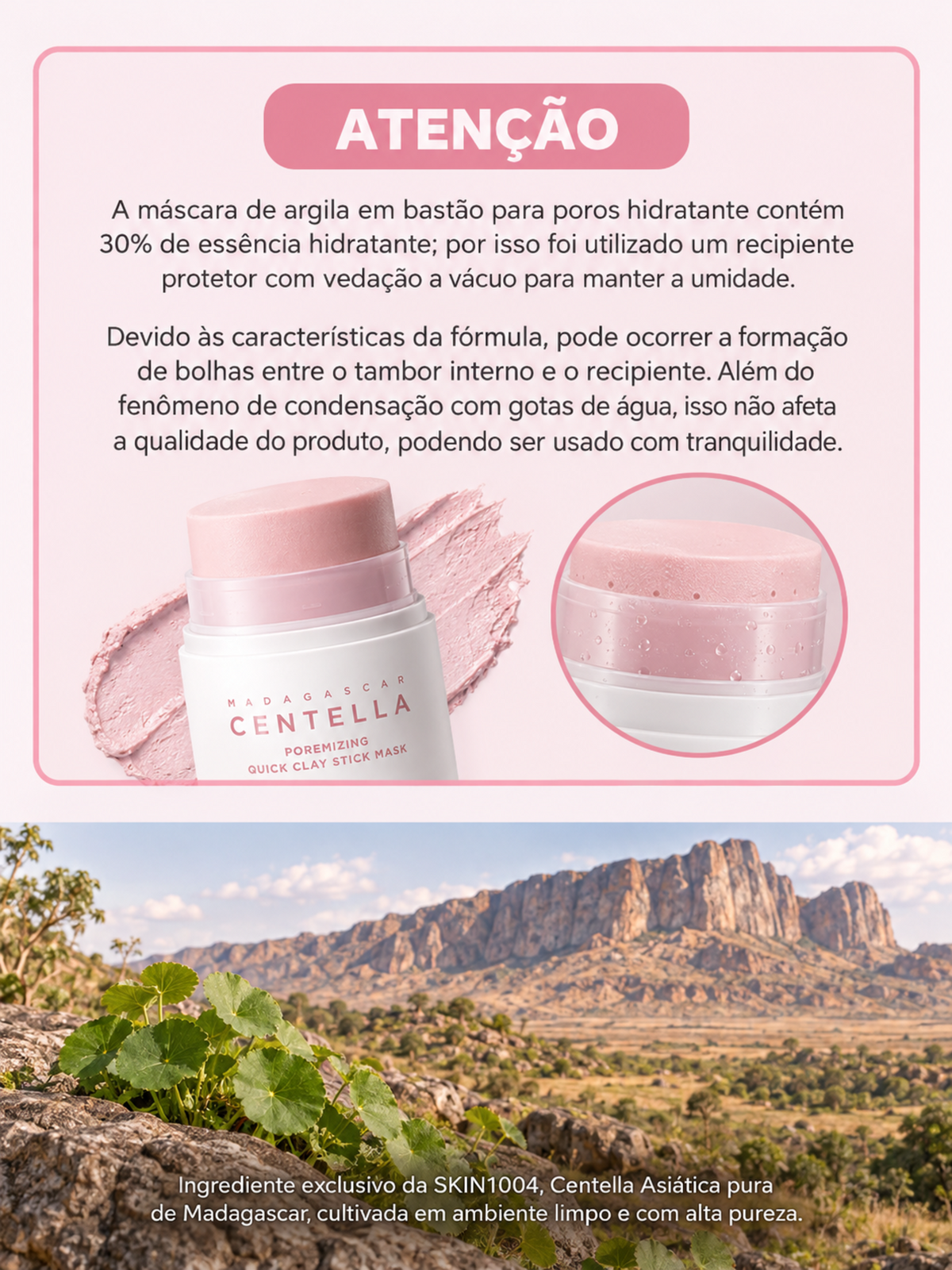 Skin1004 Madagascar Centella Poremizing Quick Clay Stick Mask 27g