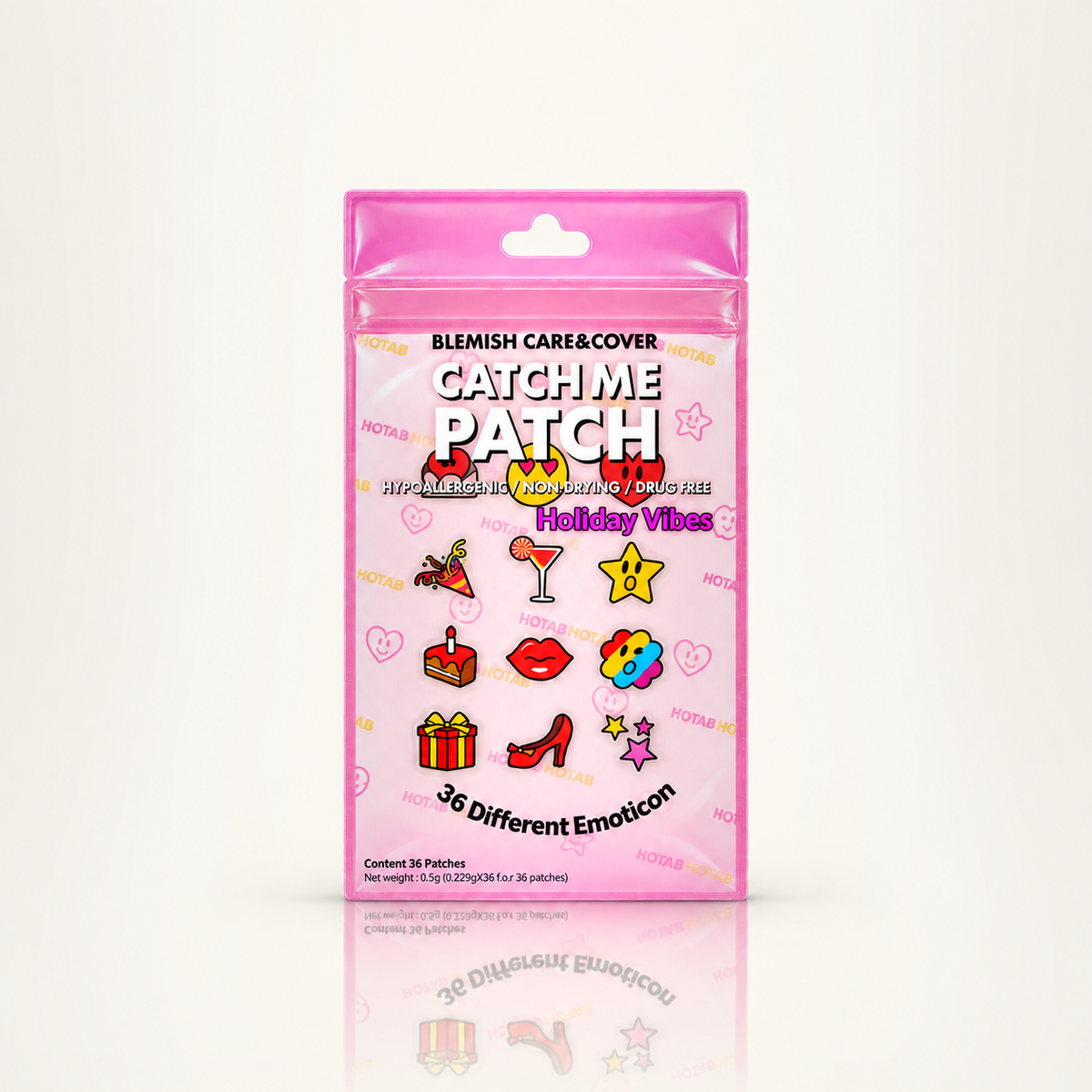 Catch Me Patch Adesivo para Acne Emoticon Holiday Vibes 36un