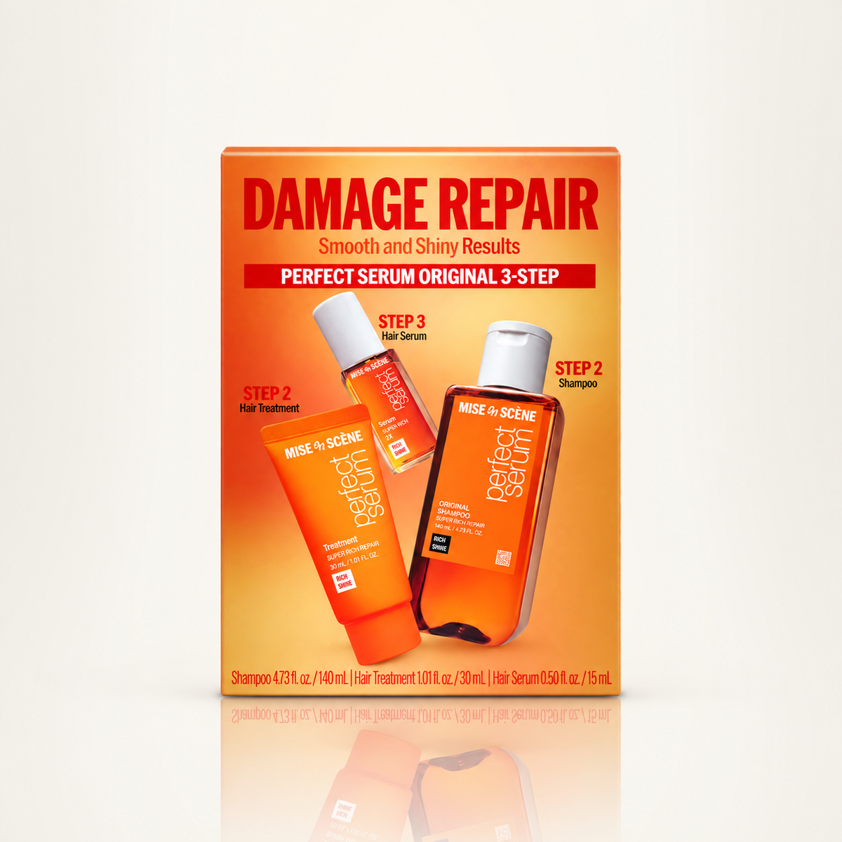 Miseenscène Perfect S. Kit Original Damage Repair Sh 140ml, Mk30ml, Serum 15ml