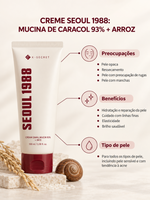 K-Secret Seoul 1988 Cream: Snail Mucin 93% +rice 100ml