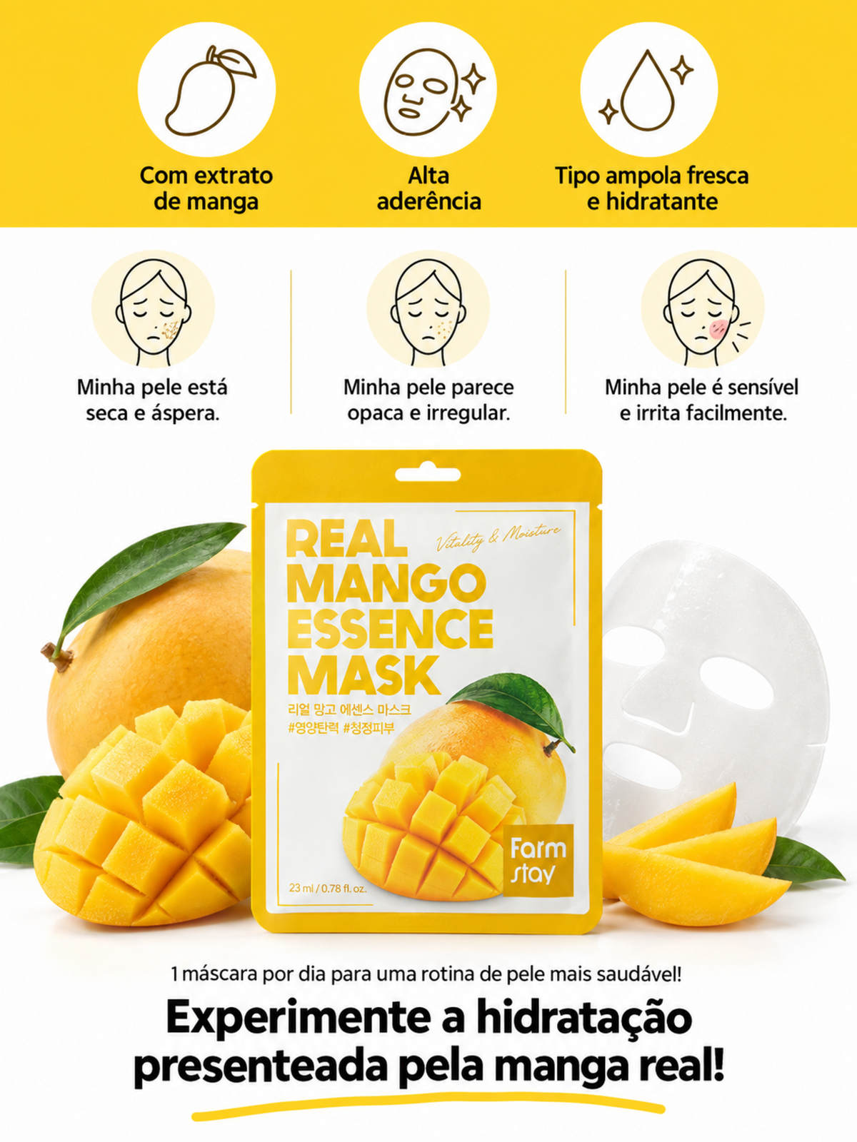 Farmstay Máscara Facial De Manga 23ml