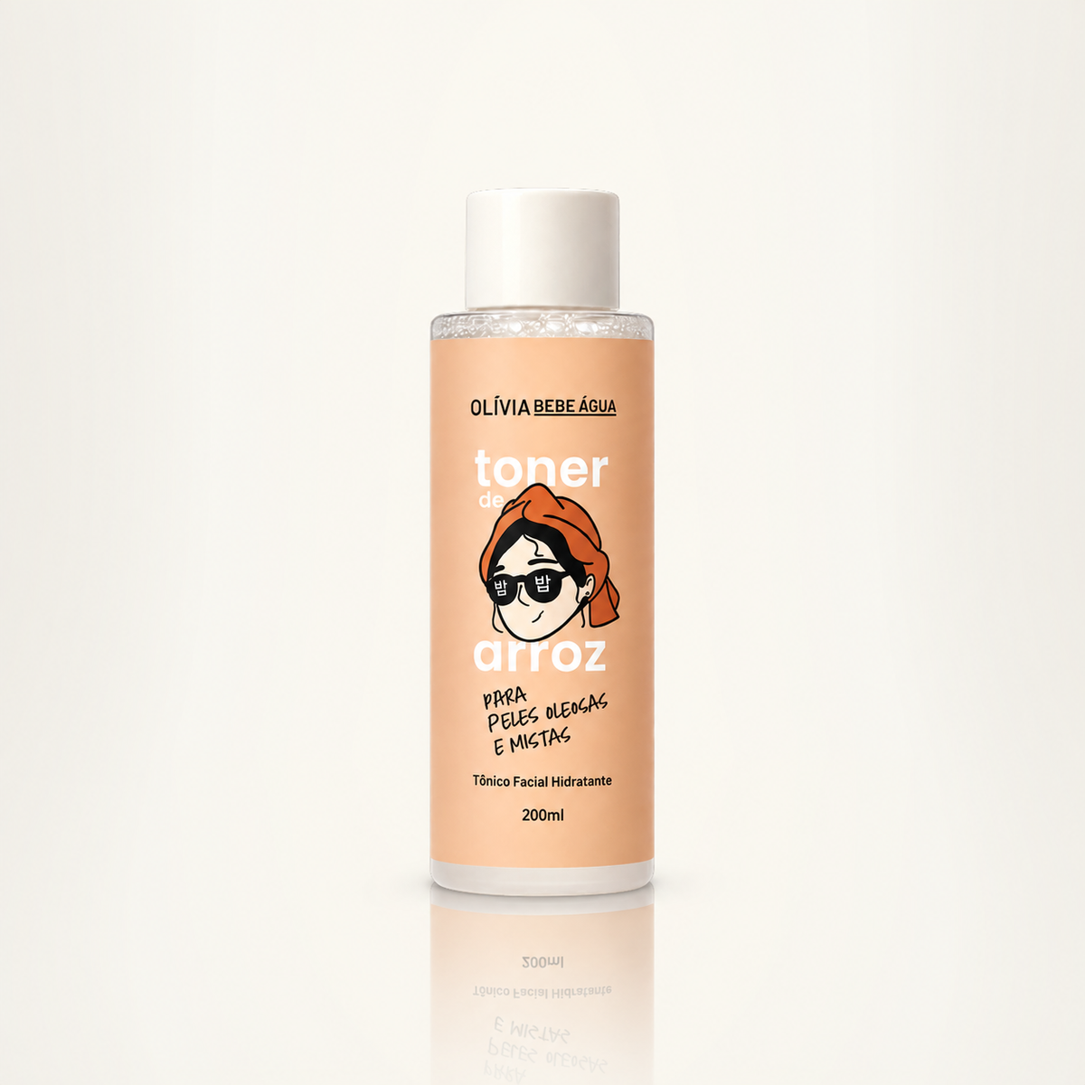 Olívia Bebe Água Tônico Facial Hidratante para Peles Oleosas e Mistas 200ml