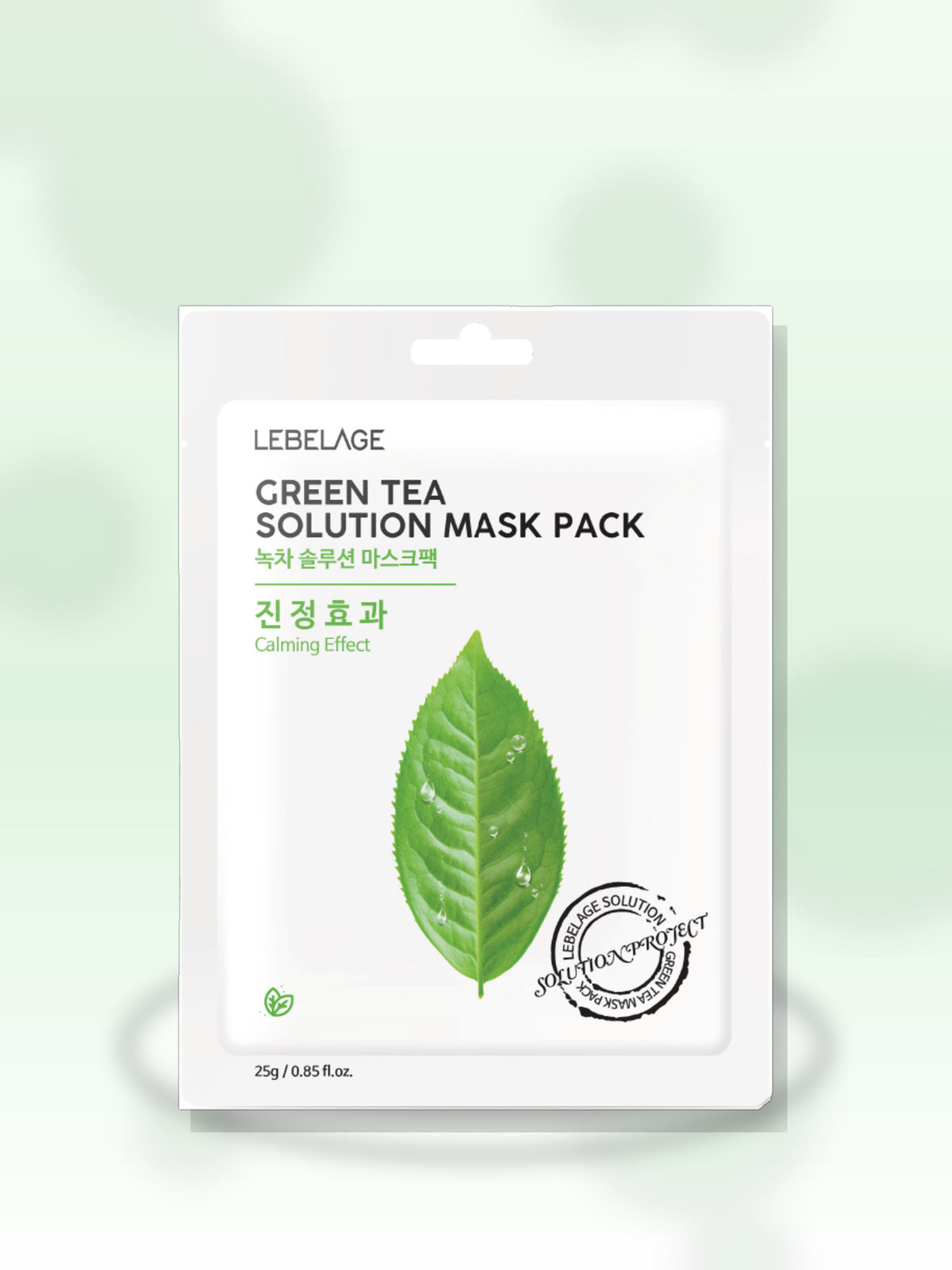 Lebelage Máscara Facial De Chá Verde 23ml
