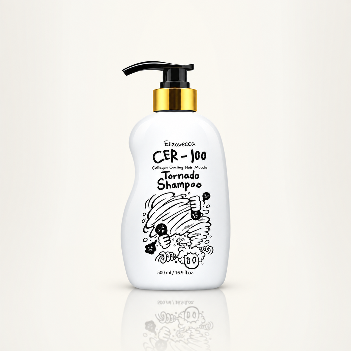 Elizavecca CER-100 Collagen Hair A+ Muscle Tornado Shampoo 500ml