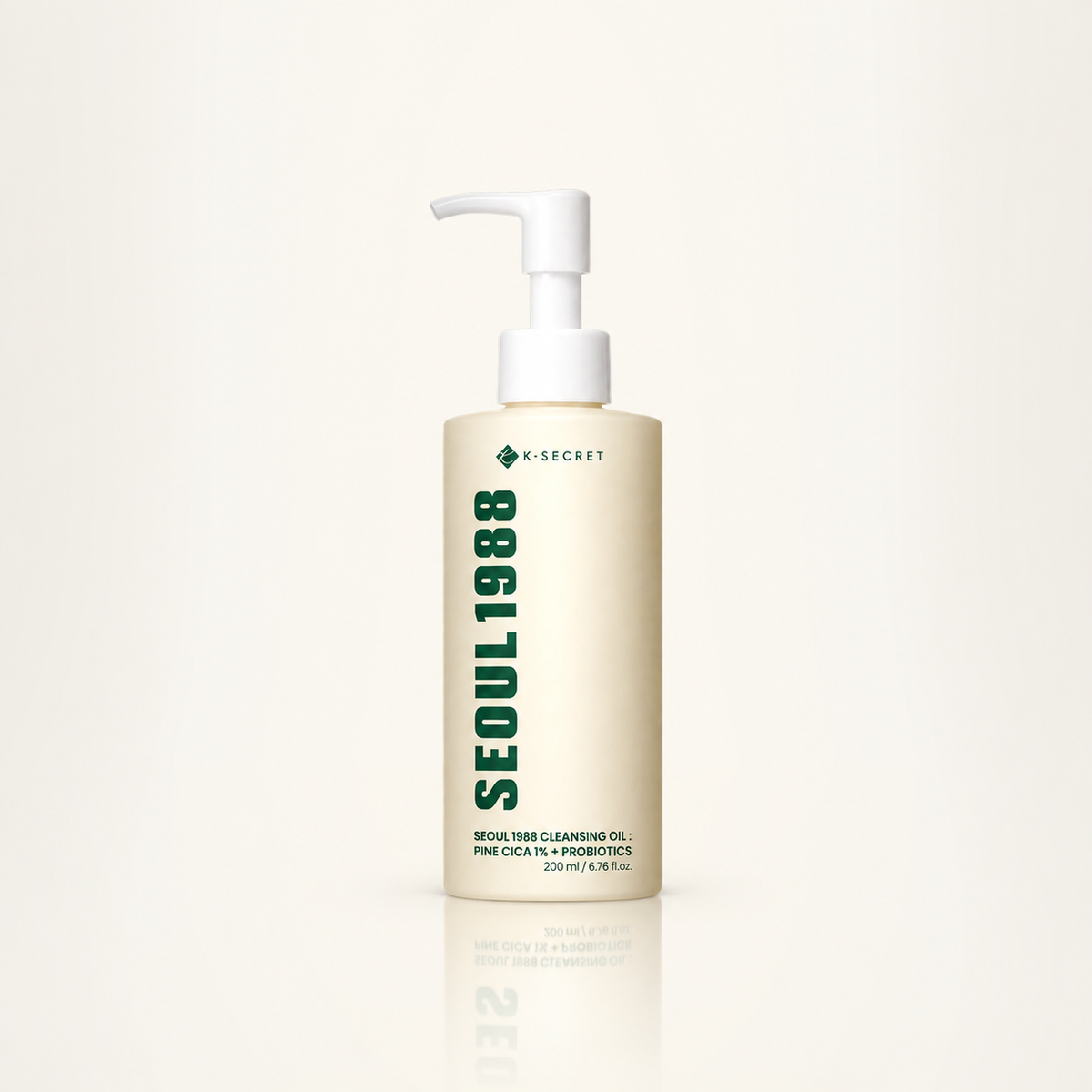 K-Secret Seoul 1988 Cleansing Oil: Pine CICA 1% + Probiotics 200ml