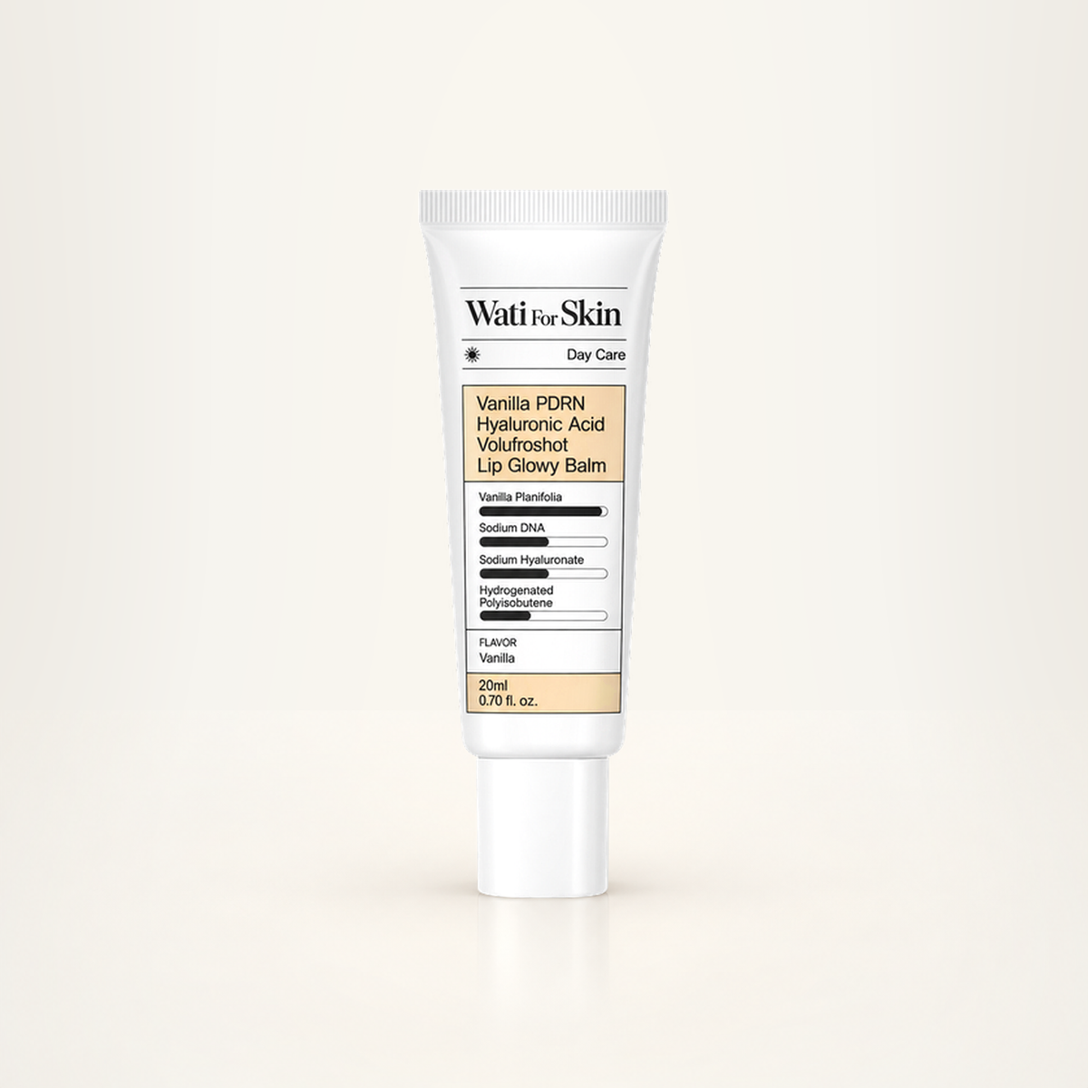 WATI FOR SKIN Vanilla PDRN Hyaluronic Acid Volufroshot Lip Glowy Balm 20ml