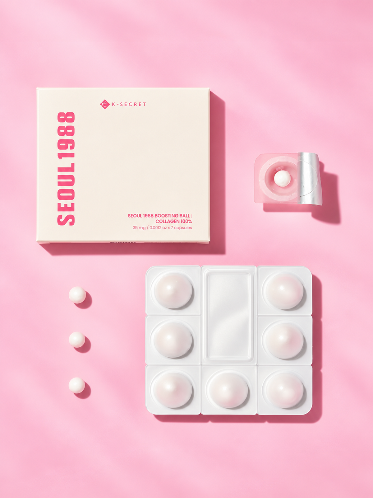 K-Secret Seoul 1988 Boosting Ball: Collagen 100% 35g