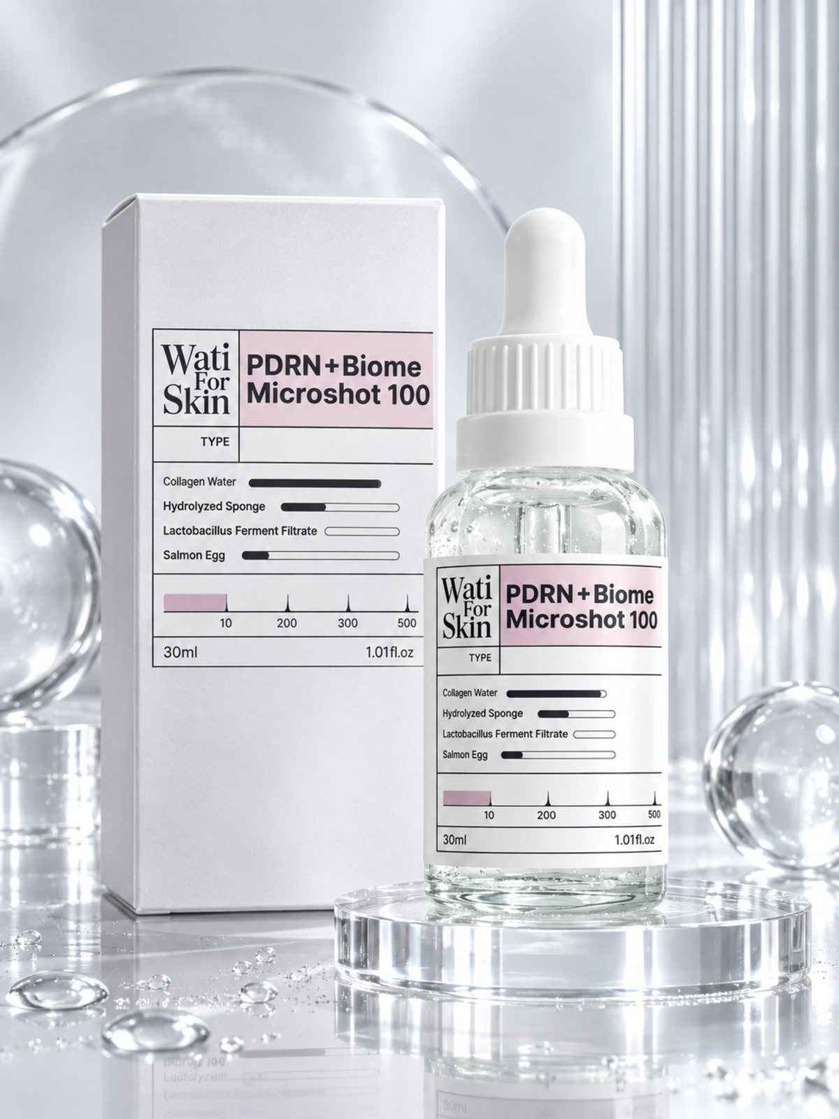 WATI FOR SKIN PDRN + Biome Essence Micro Spicule 100 30ml