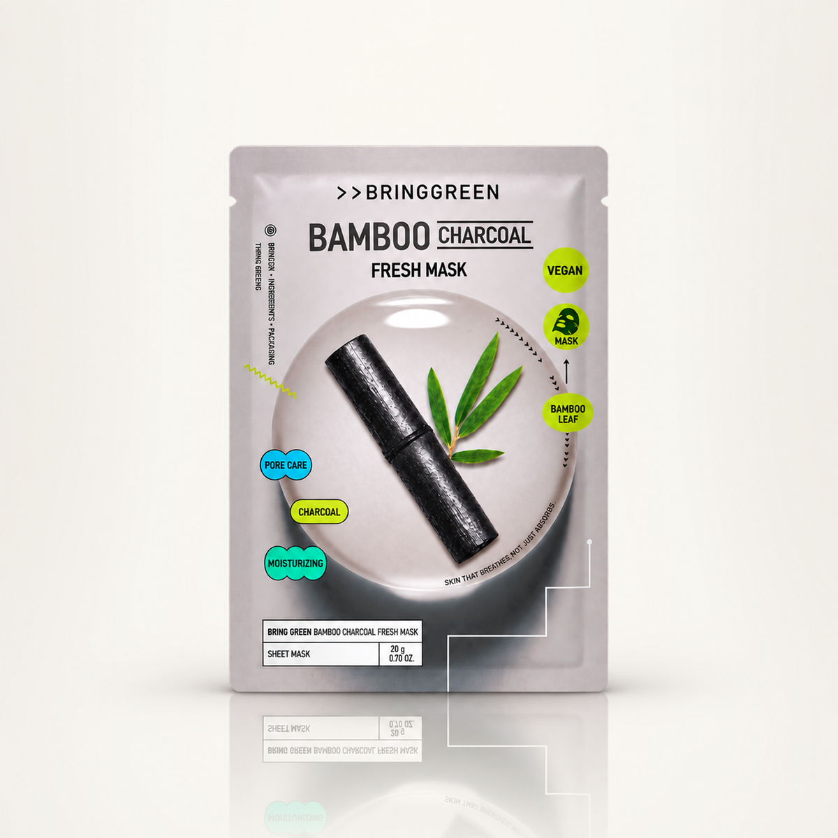 Bringgreen Fresh Mask Carvão de Bambu 20g