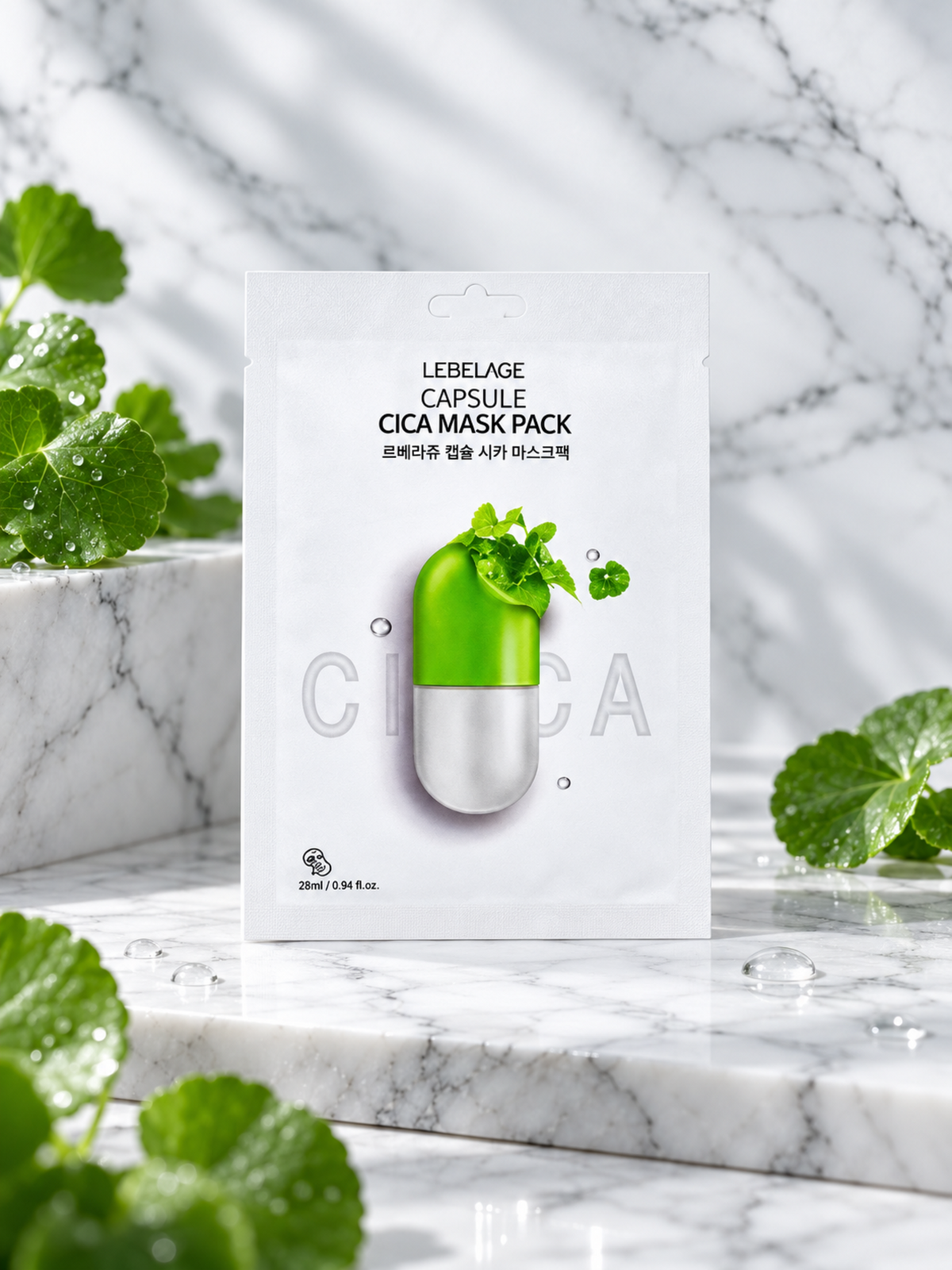 Lebelage Máscara Premium De Hidratação De Cápsula De CICA 28ml
