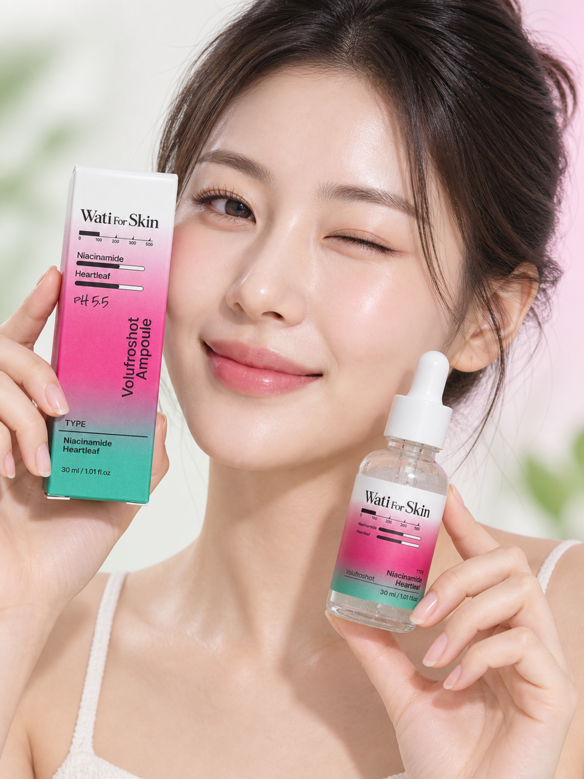 WATI FOR SKIN Niacinamide Heartleaf Volufroshot Ampoule 30ml