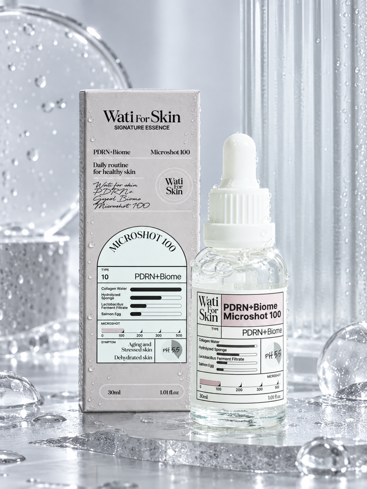 WATI FOR SKIN PDRN + Biome Essence Micro Spicule 100 30ml