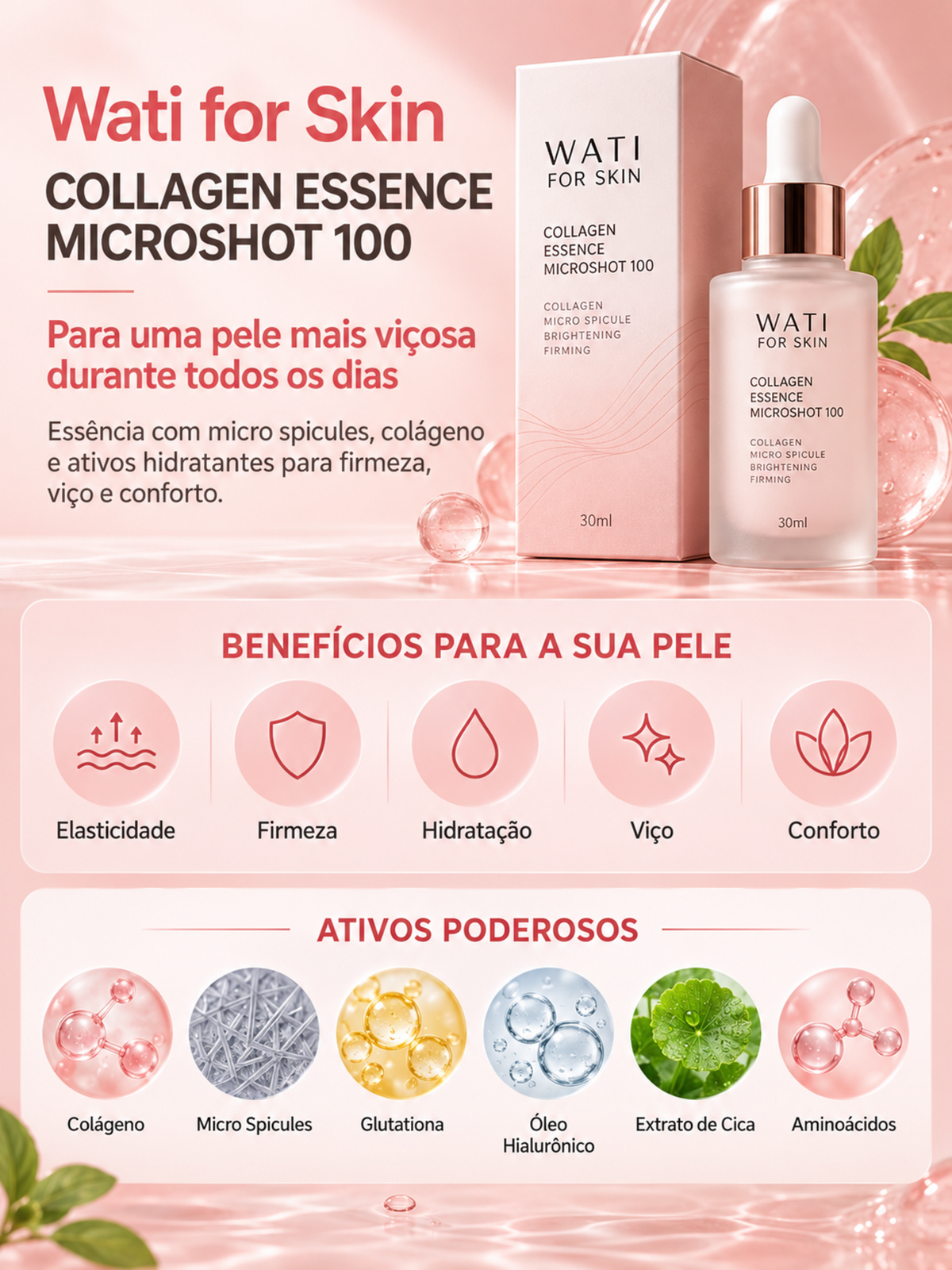 WATI FOR SKIN Collagen Essence Micro Spicule 100 30ml