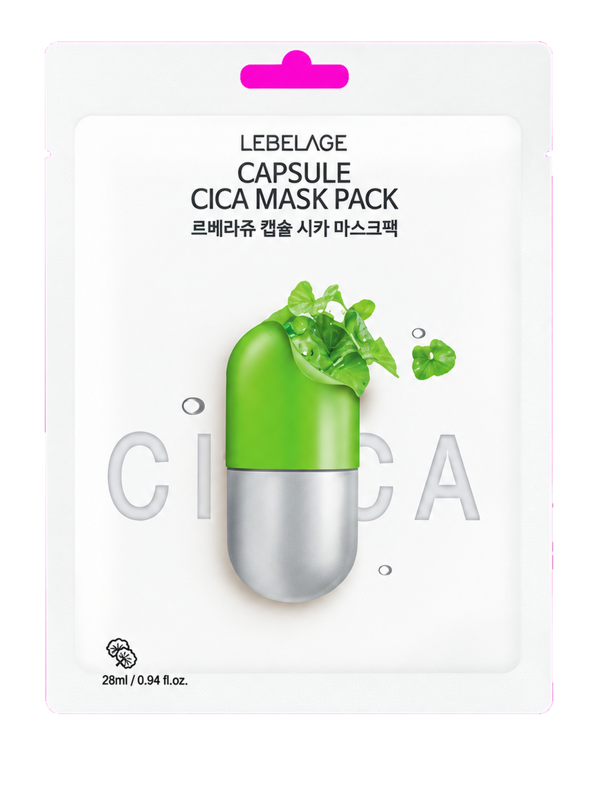 Lebelage Máscara Premium De Hidratação De Cápsula De CICA 28ml