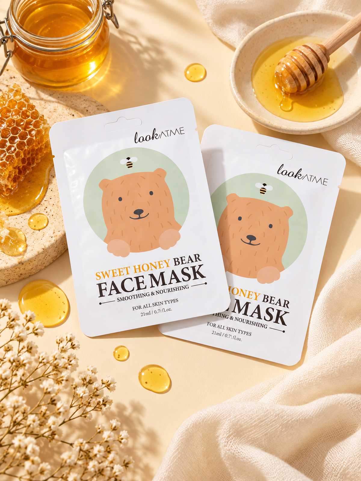 Look At Me Sweet Honey Bear Face Mask