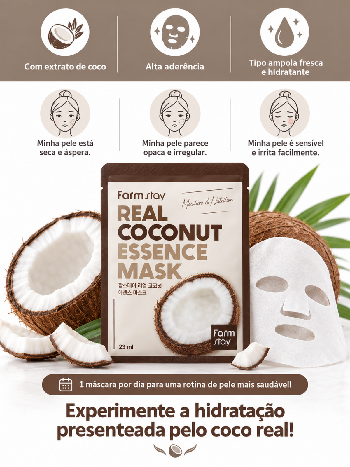 Farmstay Máscara Facial De Coco 23ml