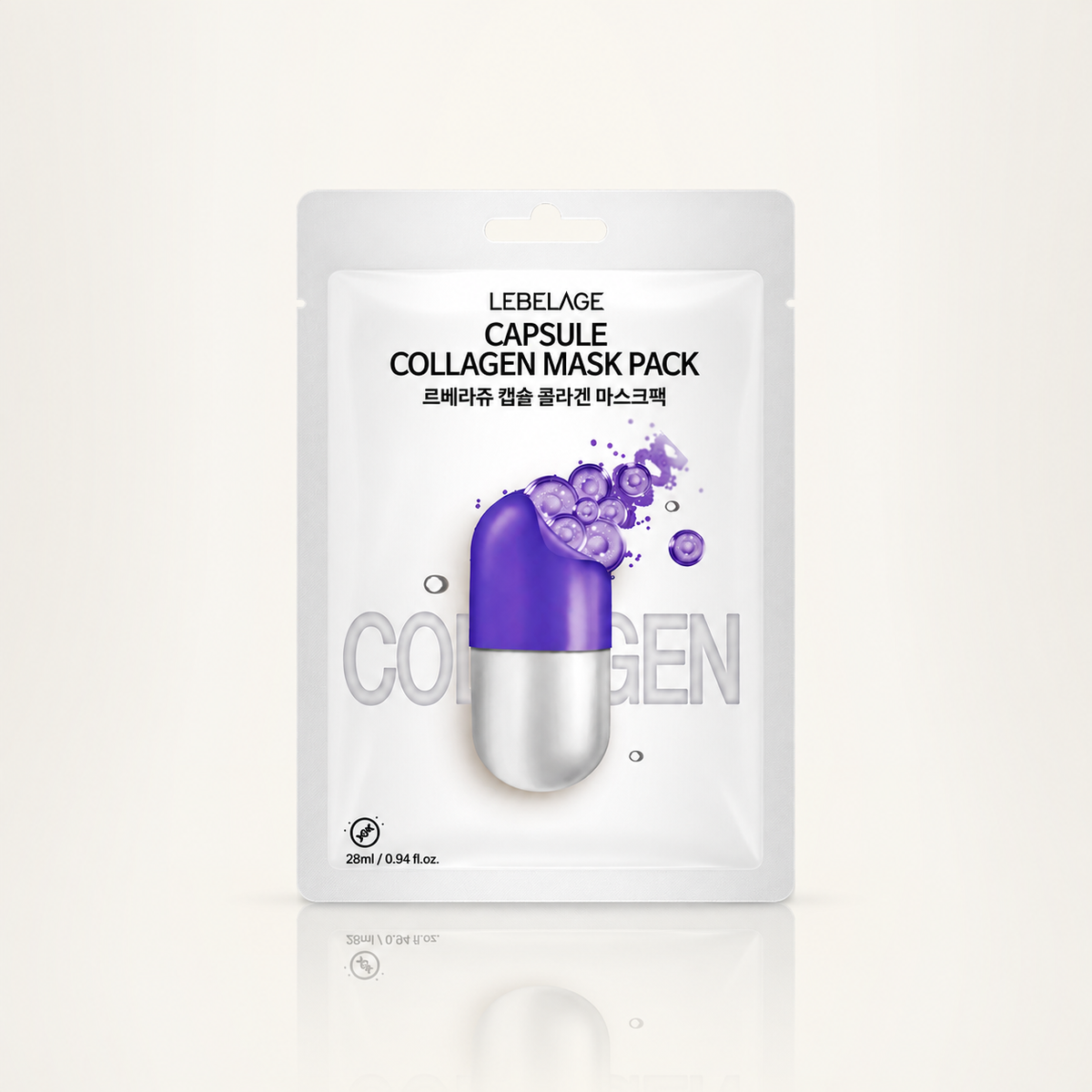 Lebelage Máscara Premium De Hidratação De Cápsula De Colágeno 28ml