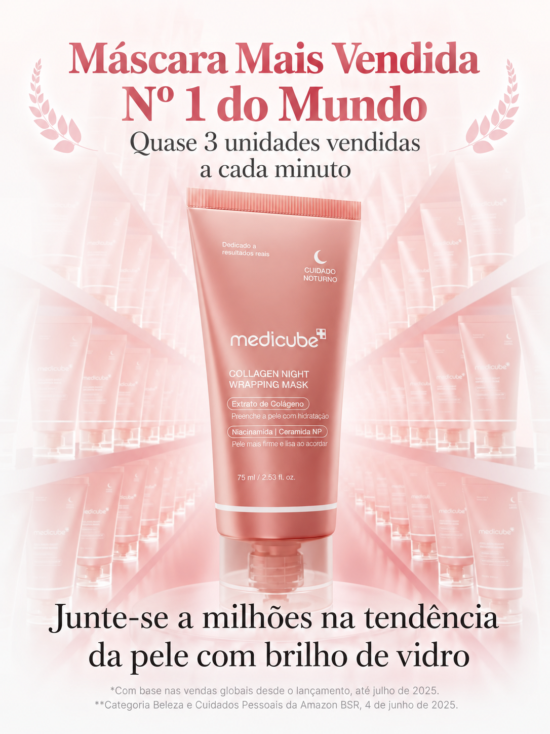 Medicube Máscara Facial Noturna Firmadora de Colágeno 75ml