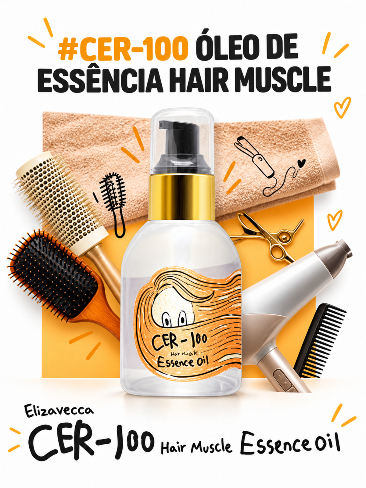 Elizavecca CER-100 Hair Muscle Essence Oil 100ml