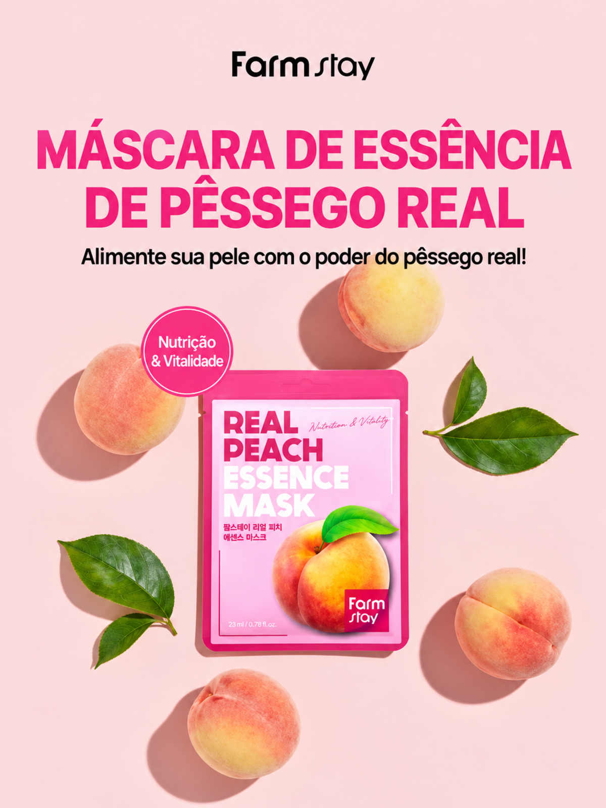Farmstay Máscara Facial De Pêssego 23ml