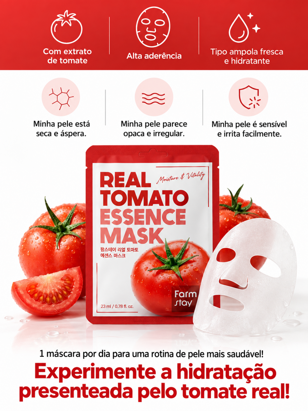 Farmstay Máscara Facial De Tomate 23ml