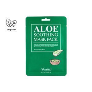 kollab benton aloe soothing mask pack mascara facial em folha calmante com babosa vegano | kollab | k-beauty