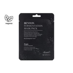 kollab benton fermentation mask pack mascara facial em folha anti idade com ingredientes fermentados vegano | kollab | k-beauty