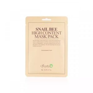 kollab benton snail bee high content mask pack mascara facial em folha com alta concentracao de mucina de caracol e veneno de abelha | kollab | k-beauty