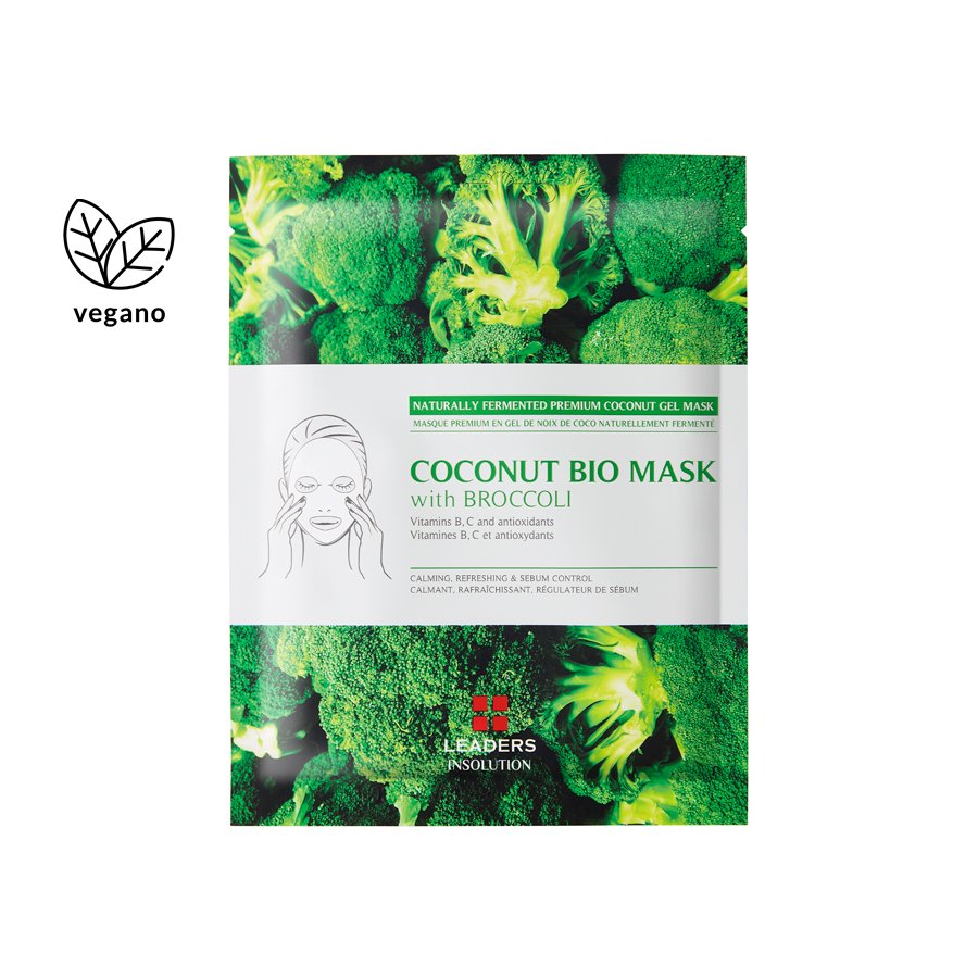 kollab_leaders_insolution_coconut_bio_mask_with_broccoli_mascara_facial_em_biocelulose_de_coco_com_brocolis_vegano.jpg coconut bio mask broccoli - imagem 1