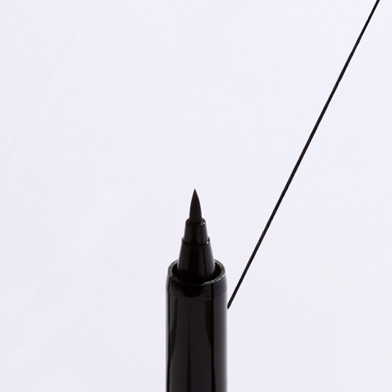 kollab passioncat 2x waterproof pen liner delineador a prova dagua com ponta caneta preto vegano swatch | kollab | k-beauty